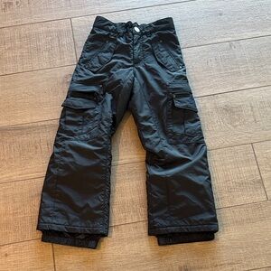 Children's Black Triple Nickel 555 Adventure Snow Ski Pants pockets size 6